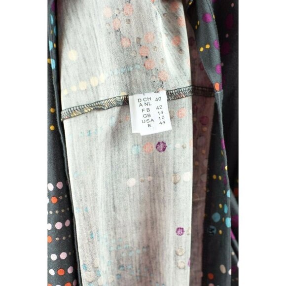 M Missoni Women's Size US10 Medium Grey Polkadot Dress Cotton Sleeveless Mini - Picture 4 of 7